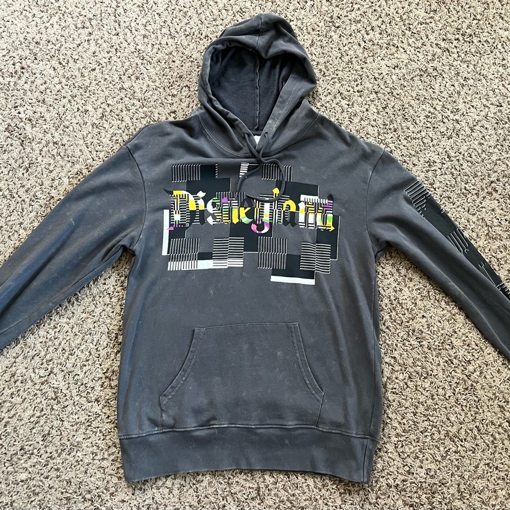 Disney parks Disneyland adults zip up gray hoodie size small